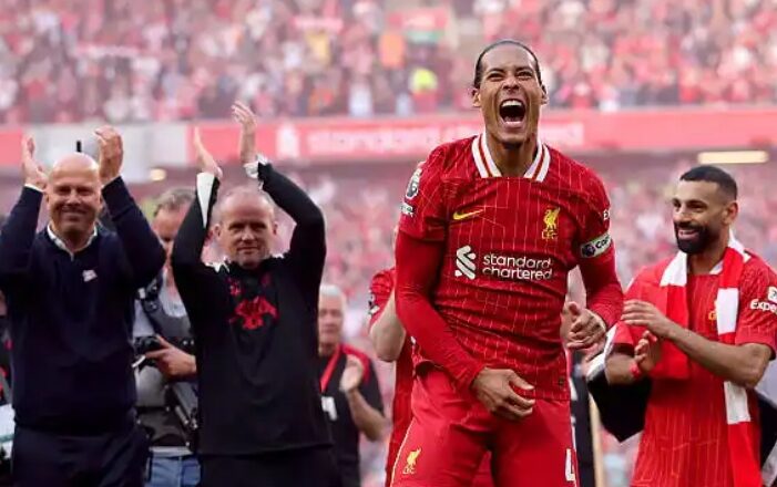 Virgil van Dijk says Liverpool ‘truly deserved’ to win Premier League