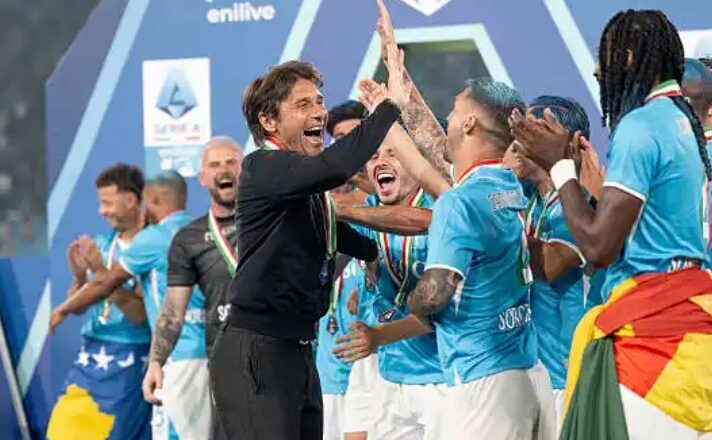 Napoli chief appears to confirm Antonio Conte will leave the club