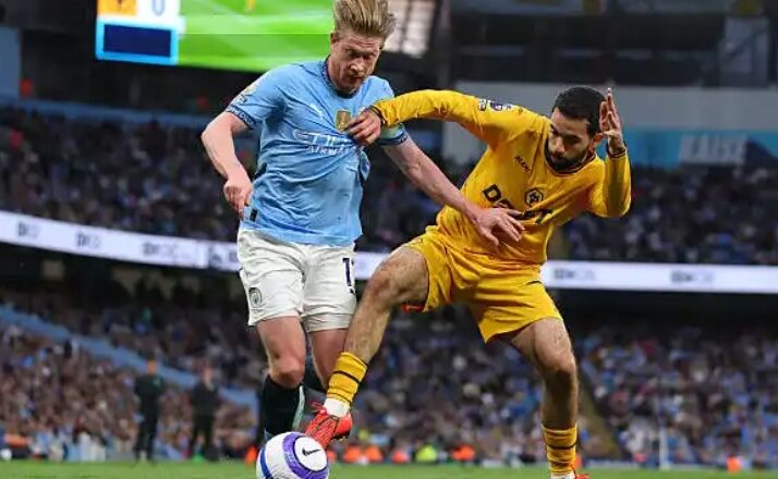 Man City 1-0 Wolves: Champions League hopes transpire for City as De Bruyne strikes winner