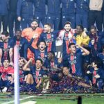 Saint-Etienne relegated as PSG celebrate with fans