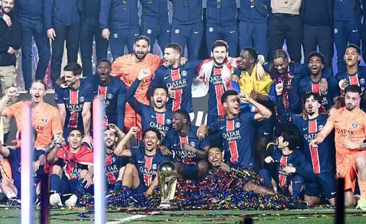 Saint-Etienne relegated as PSG celebrate with fans