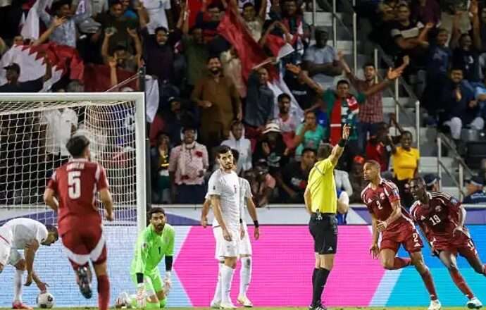 10-man Iran lose to Qatar in 2026 World Cup qualifier