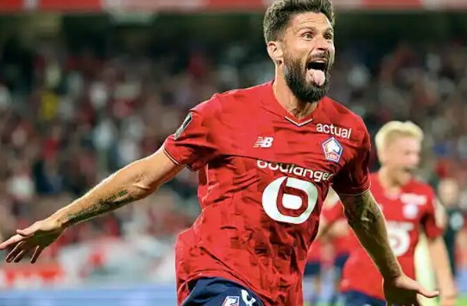 Ligue 1: AS Monaco falls to Lille after Giroud’s stoppage-time winner
