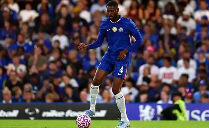 Adarabioyo reacts after Chelsea’s win over Boniface’s Leverkusen