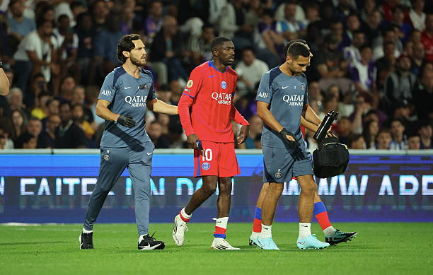 paris saint germain ligue 1 : Dembele injury